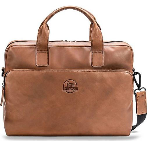 FARMHOOD Nashville Aktentasche Leder 39 cm Laptopfach