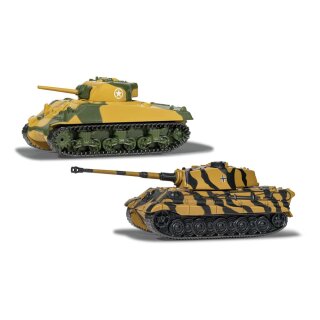World of Tanks Die Cast Modelle 2er Pack - Sherman vs King Tiger