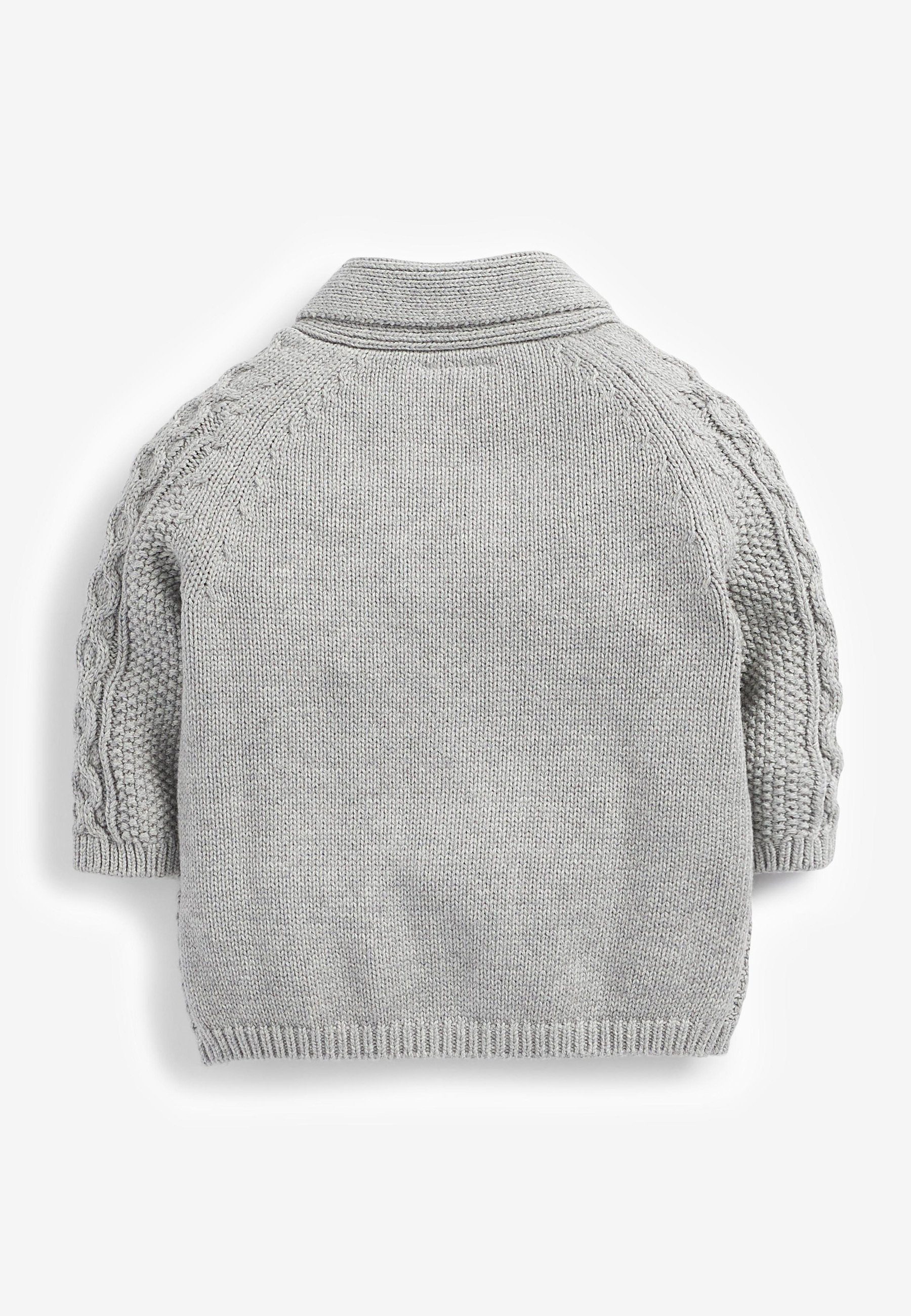 Next Strickjacke Baby Strickjacke mit Schalkragen (1-tlg)