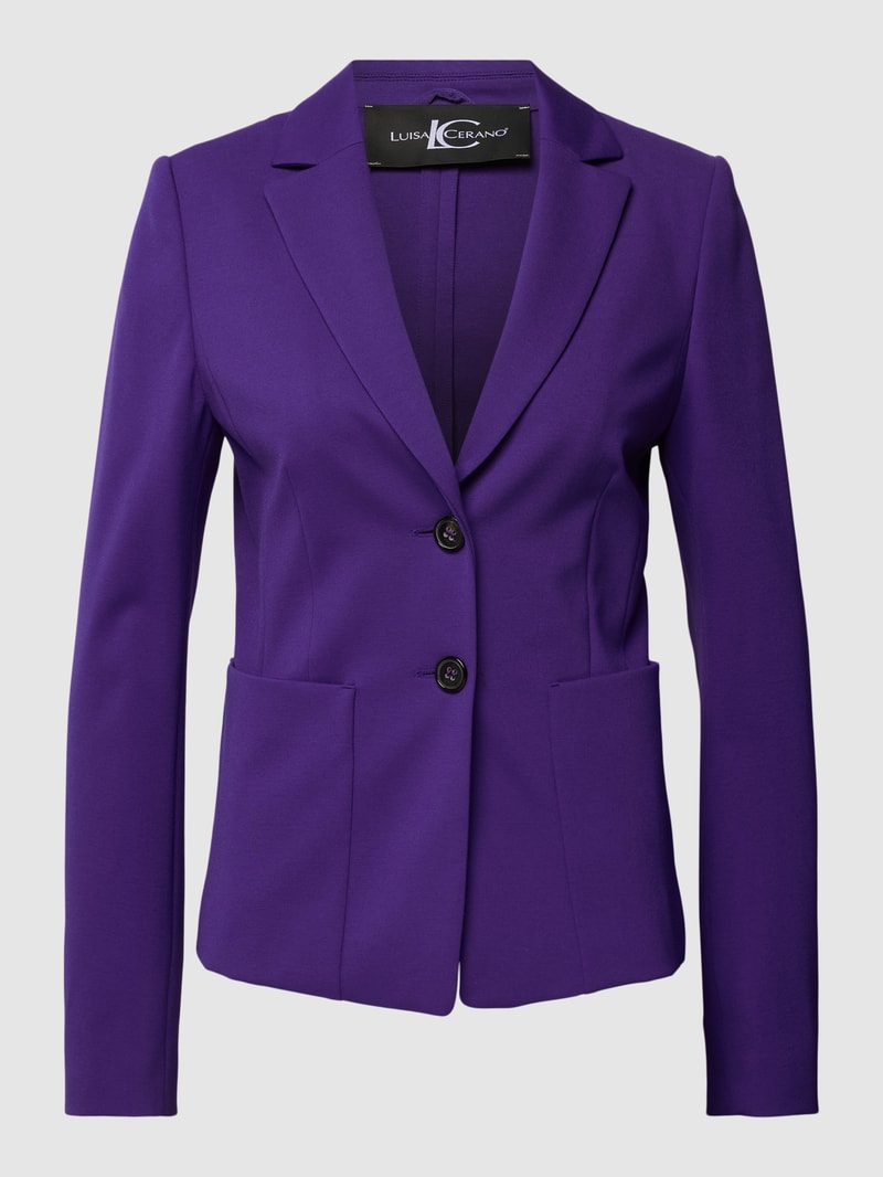 Blazer mit Eingrifftaschen in lila