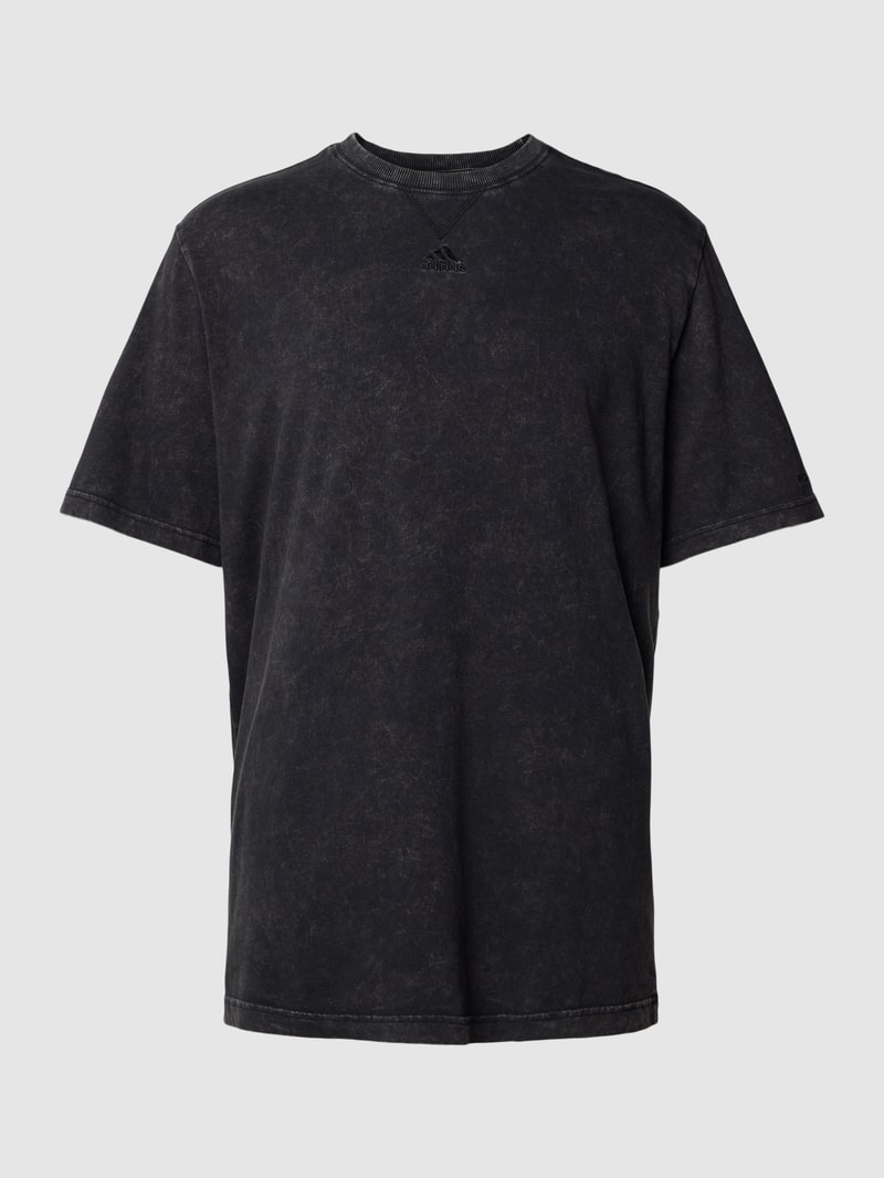 T-Shirt mit Rundhalsausschnitt in schwarz