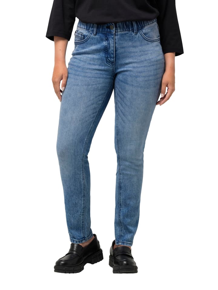 Ulla Popken Jeans in blue denim günstig kaufen