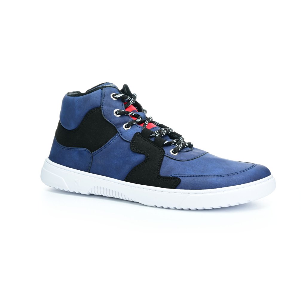 Be Lenka Barebarics Lynx Dark Blue & White Barfußstiefeletten