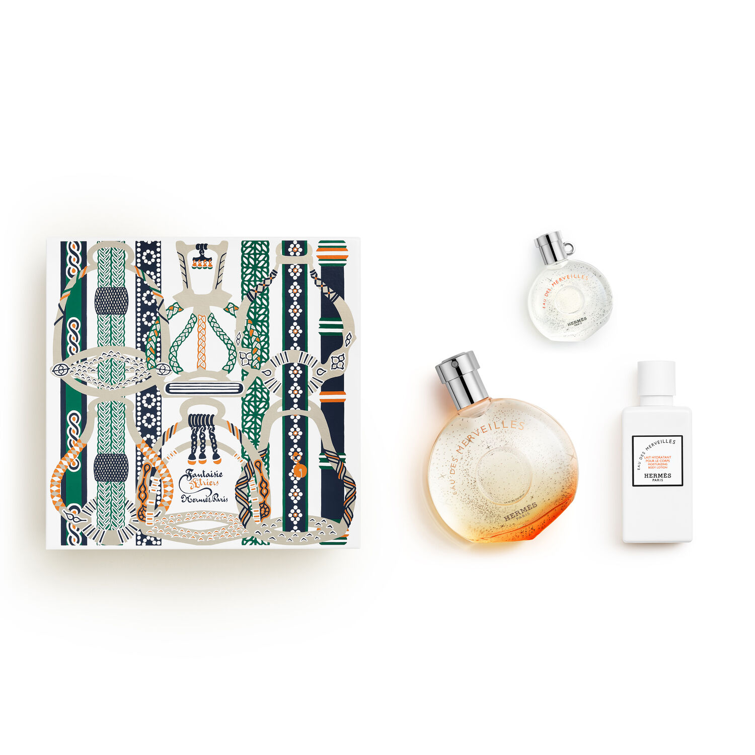 Hermès Eau des Merveilles Coffret Eau des Merveilles, Eau de Toilette, 50 ml + 7,5 ml + 40 ml