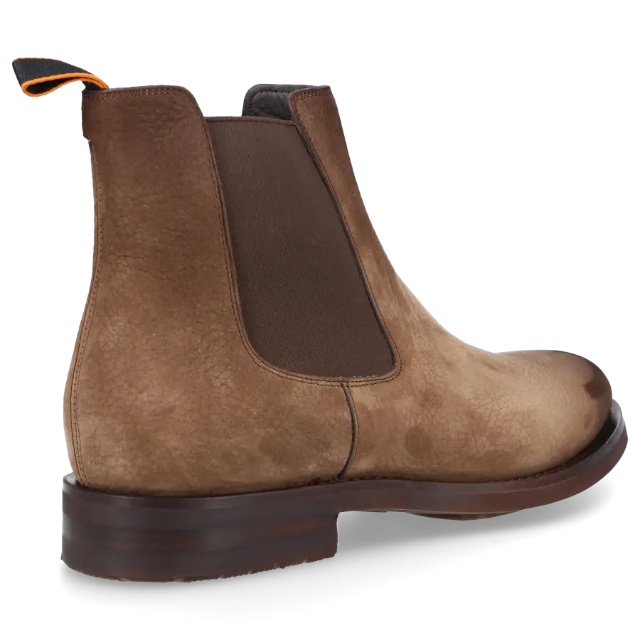 Santoni - Chelsea Boots 17838 Nubukleder - braun