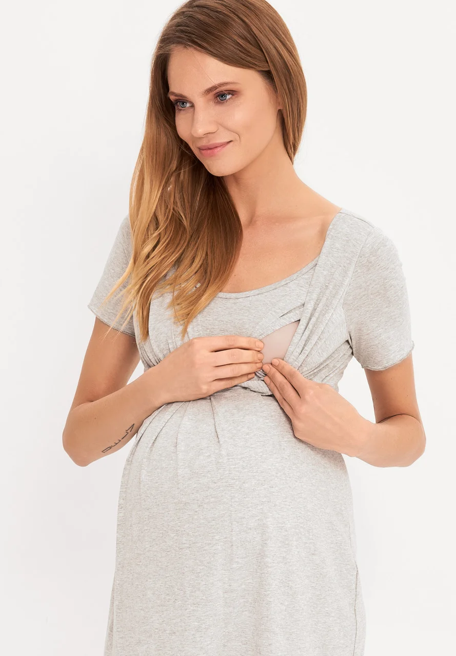 Camisón básico de maternidad y lactancia de bambú Cool Mama
