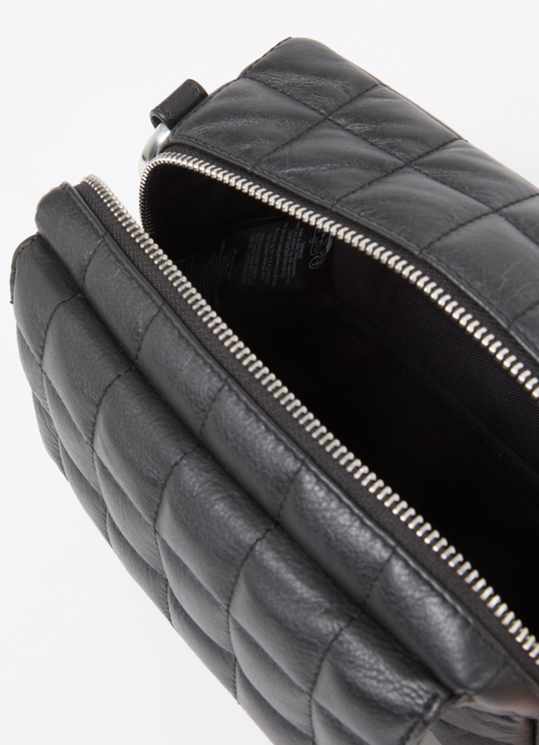 Whistles Quilted Bibi -nahkainen olkalaukku irrotettavalla olkahihnalla