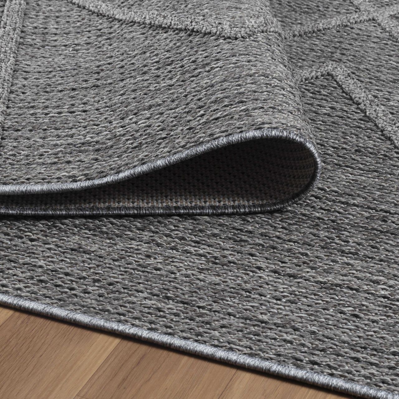 Ayyildiz Teppich, PATARA 4954, GREY, 80 x 250 cm