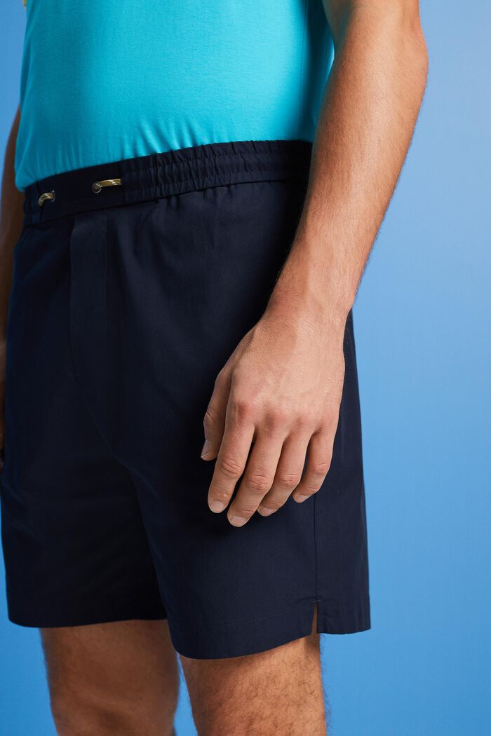 Pull-on-Shorts aus Baumwoll-Popelin