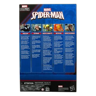 Spider-Man Marvel Legends Actionfiguren 5er-Pack - Spider-Man, Silvermane, Human Fly, Molten Man, Razorback