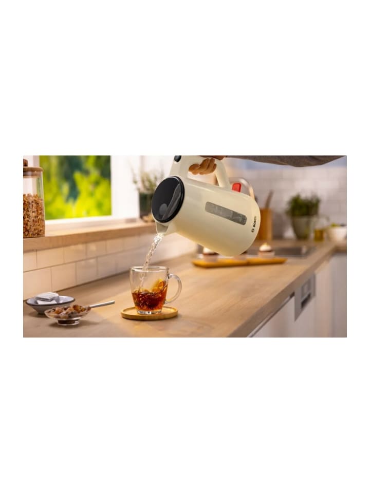 Bosch Leistungsstarker Wasserkocher00 Watt 1,7 Liter Kapazität in Beige günstig kaufen onesize