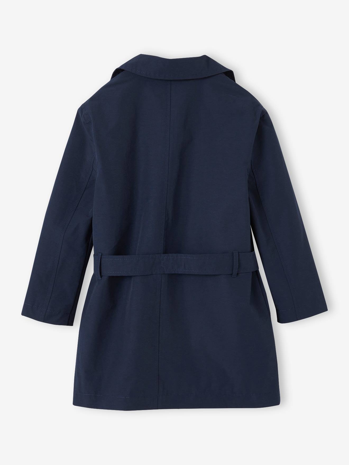 Vertbaudet Mädchen Trenchcoat mit abnehmbarer Kapuze - beige