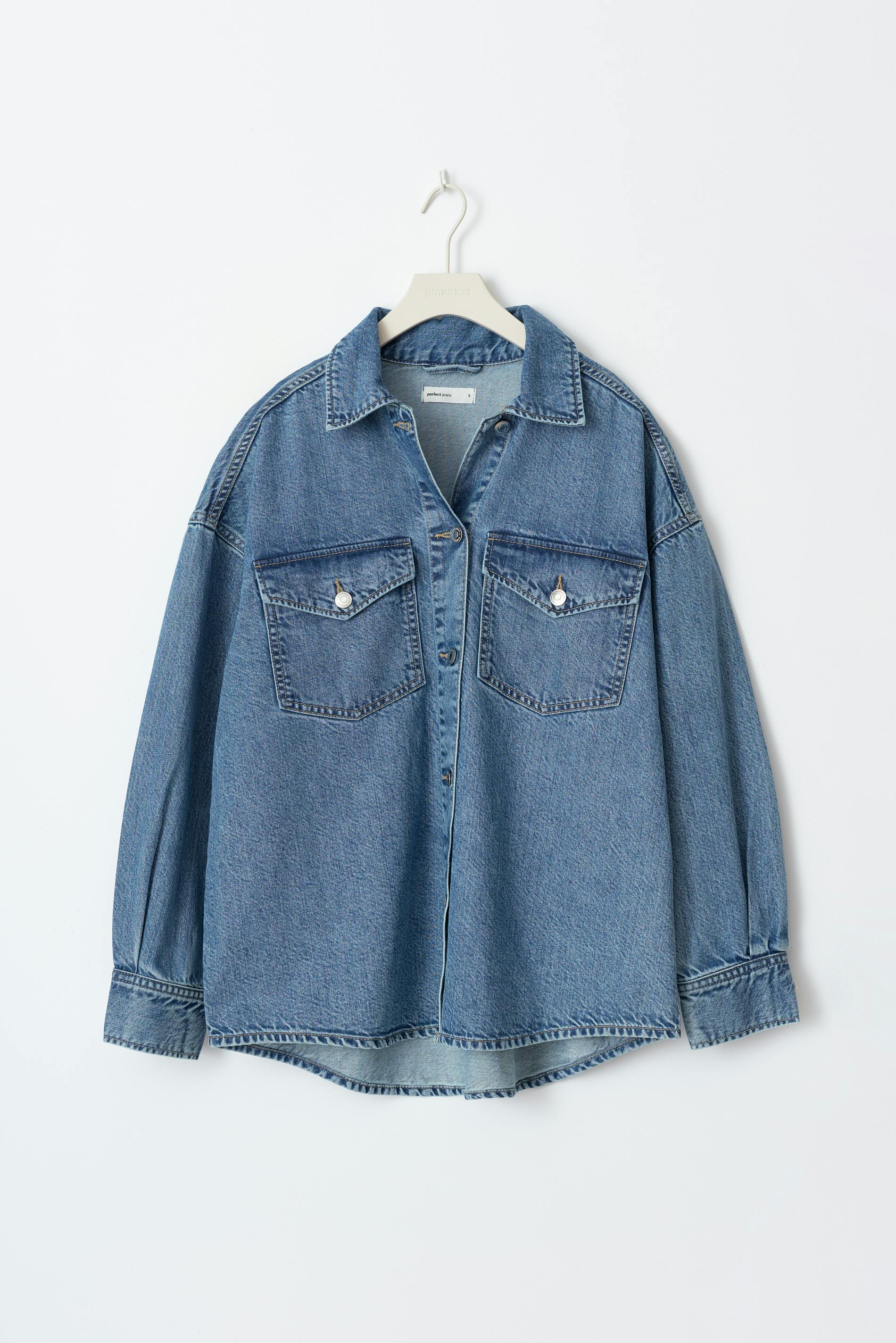 Oversize denim shirt