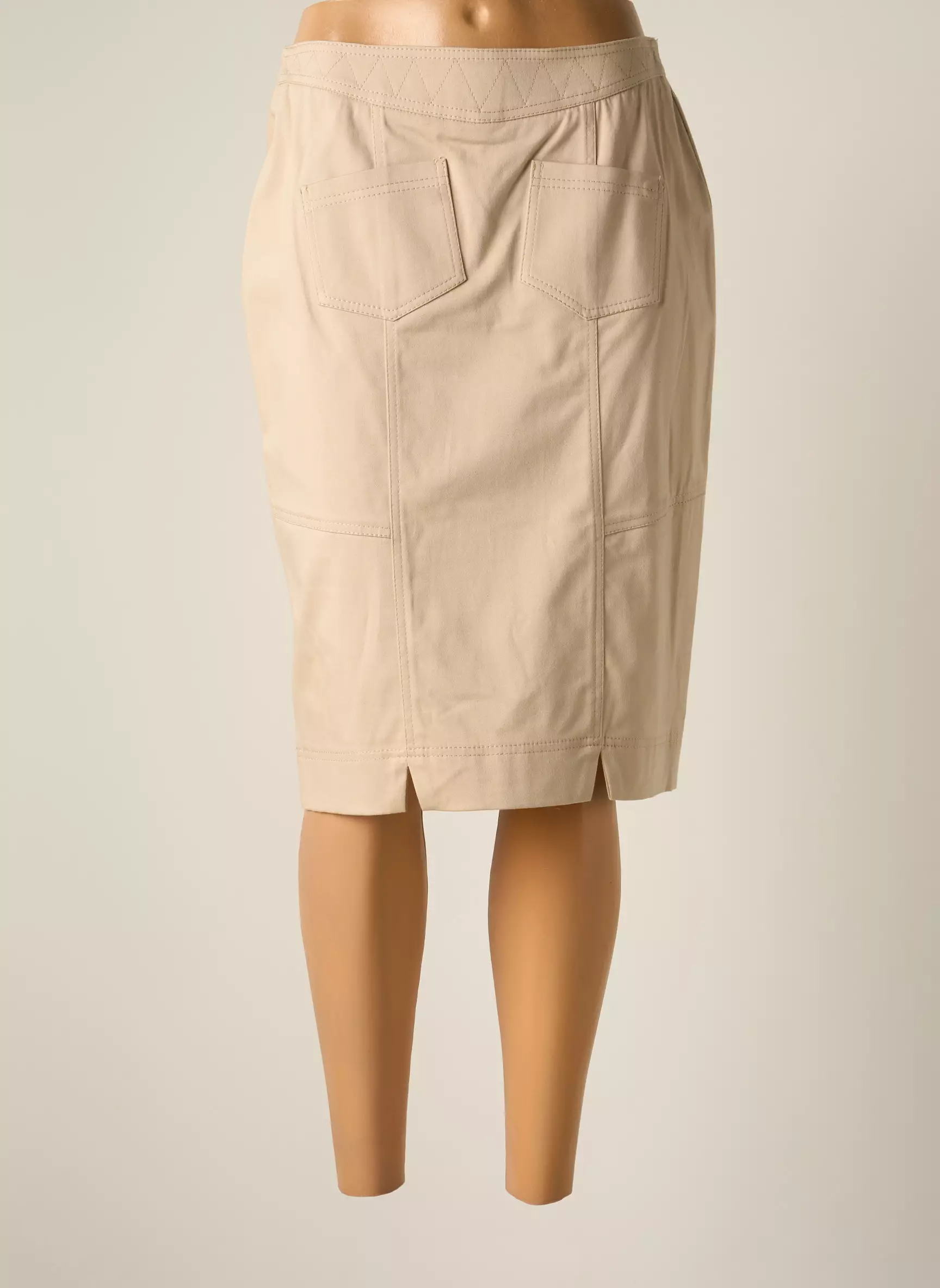 Jumfil Jupes Mi Longues Femme couleur beige