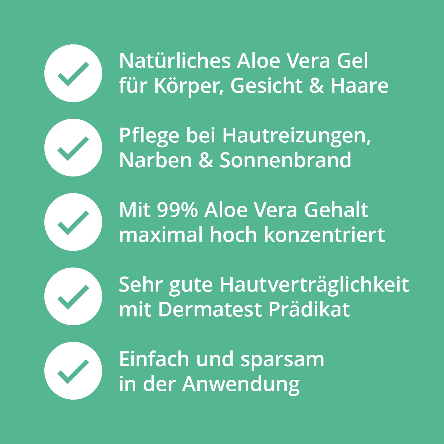 ALOE VERA GEL 99% Pur Haut & Haare