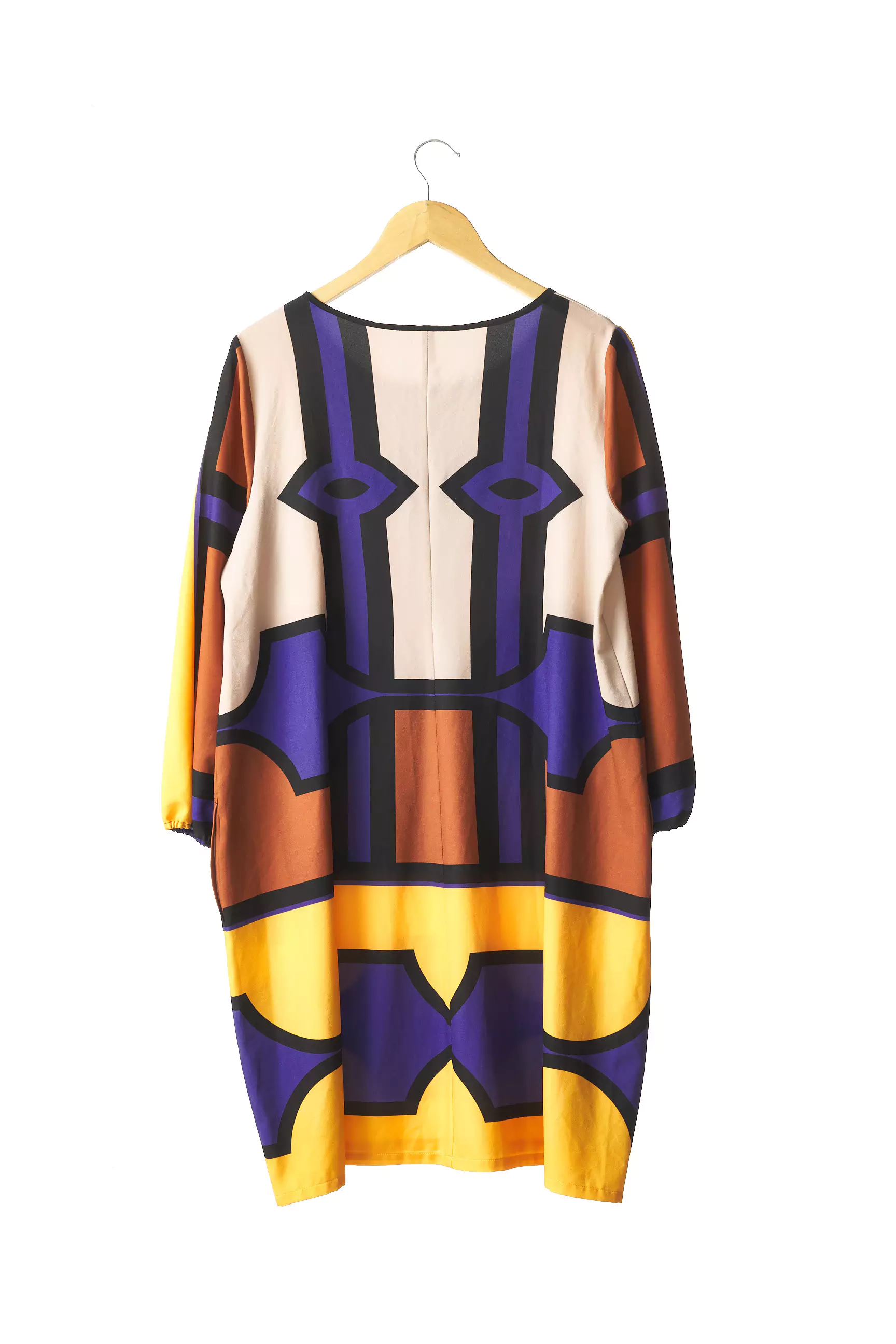 Indies Robes Mi Longues Femme couleur jaune