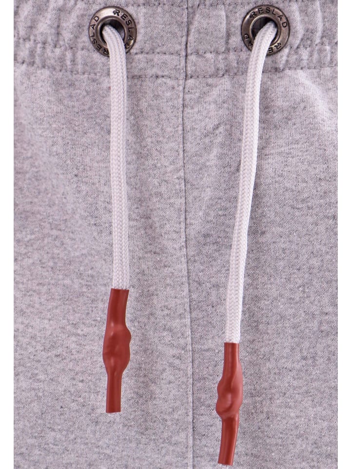 RESLAD Jogginghose Sporthose mit Brandpatch in grau günstig kaufen