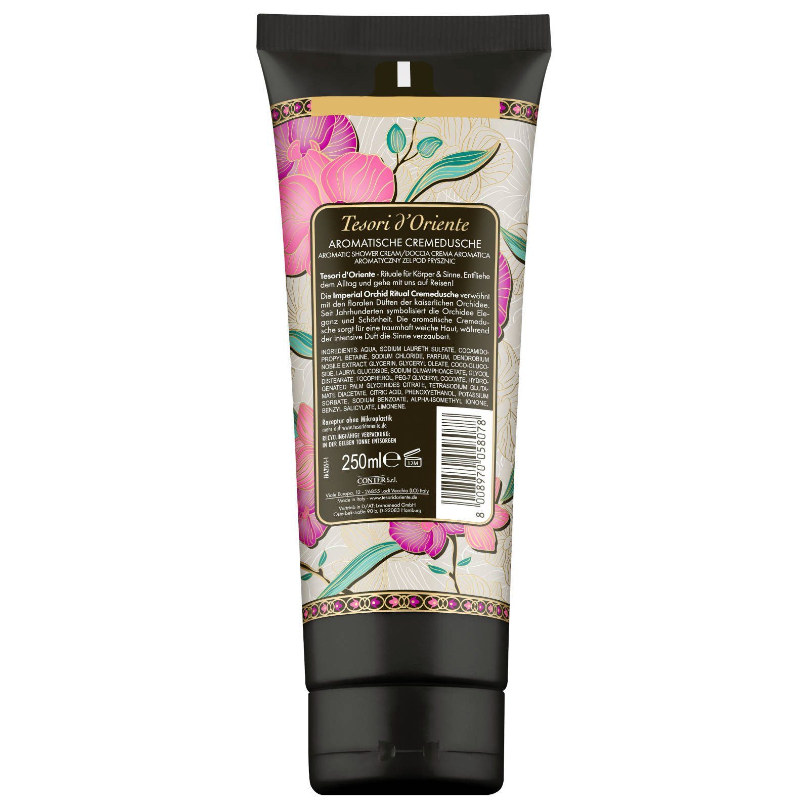 Tesori d´Oriente Duschgel Duftset: 2x Cremedusche Imperial Orchid & 2x Cremedusche Thalasso