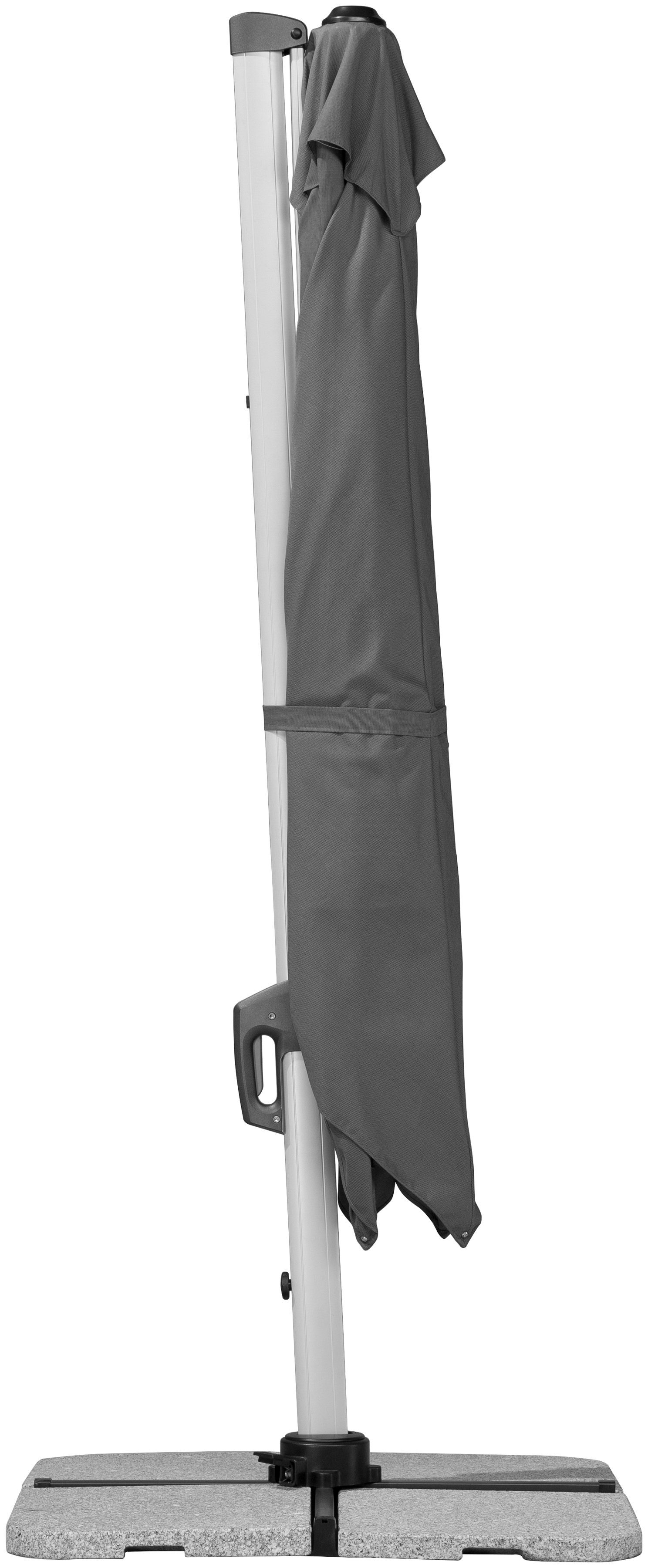 Schneider Schirme Ampelschirm Monaco, LxB: 300x300 cm, mit Schutzhülle und Schirmständer, ohne Wegeplatten