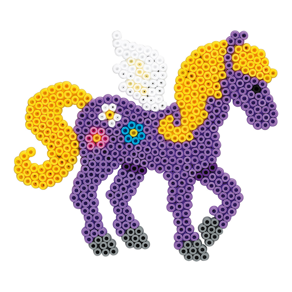 HAMA 3138 Geschenkset Zauberhafte Pferde, 4.000 midi-Perlen & Zubehör