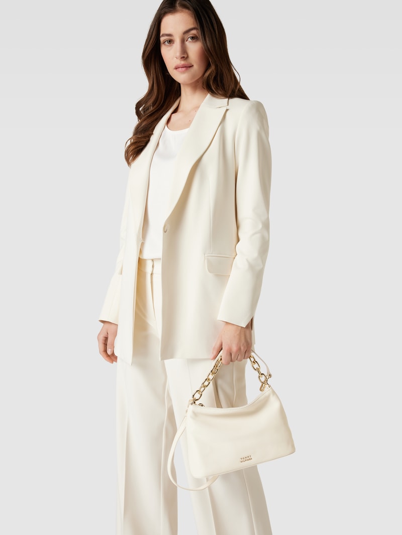 Handtasche mit Label-Details in sand