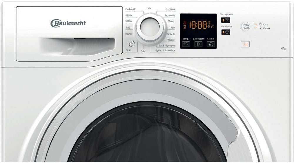 BAUKNECHT Waschmaschine Frontlader freistehend 7 kg 1400 U/Min EEK: B AW 7A3 B