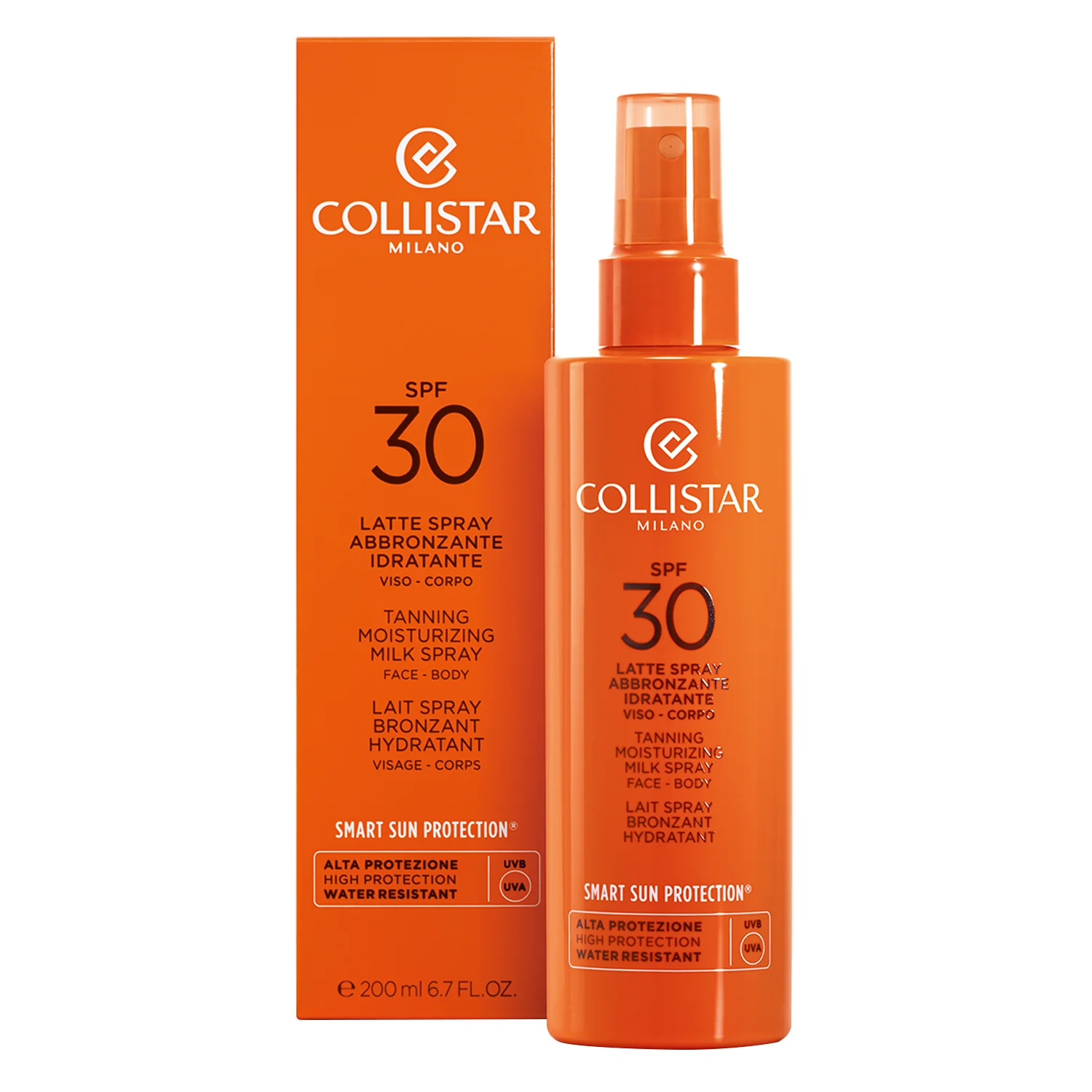 Hidratantno mlijeko u spreju za tamnjenje SPF30 - Visokozaštitno mlijeko za tijelo od sunca, Visokozaštitno mlijeko za lice od sunca.