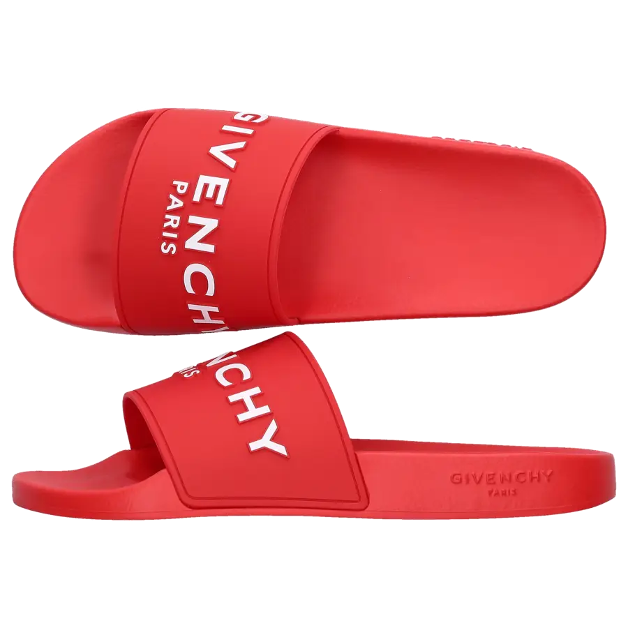 Givenchy - Badeschuhe PARIS Kautschuk - rot