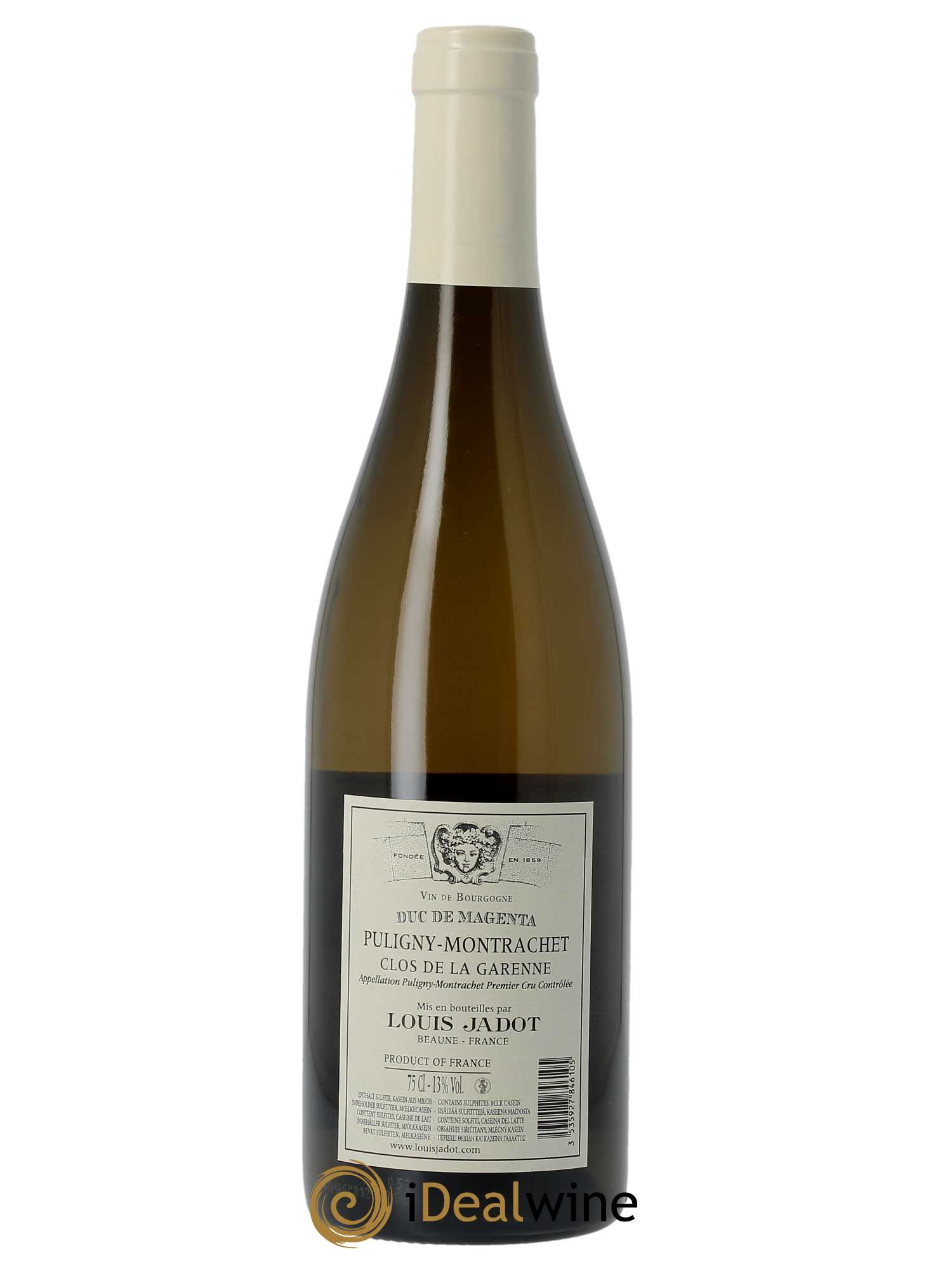 Puligny-Montrachet 1er Cru La Garenne - Domaine Duc de Magenta Maison Louis Jadot  2021 - Lot de 1 Bouteille
