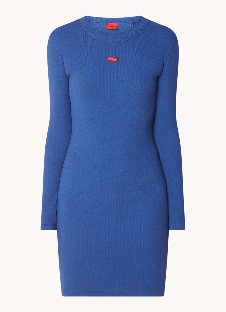 Robe courte Nemalia HUGO BOSS avec logo et stretch