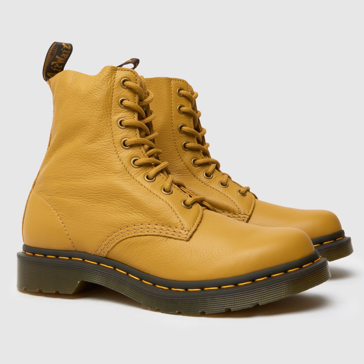 Boty Dr. Martens 1460 Pascal ve zlaté barvě