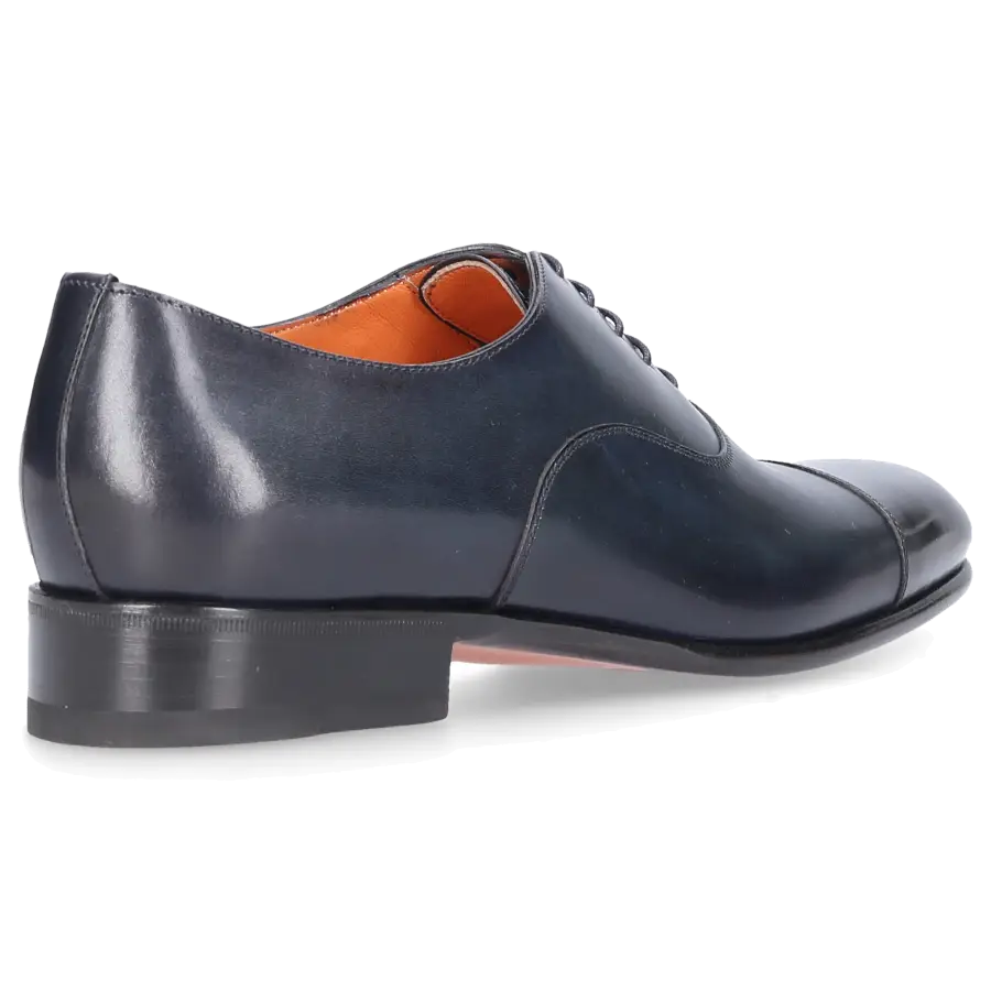 Santoni - Businessschuhe Oxford 12474 Kalbsleder - blau