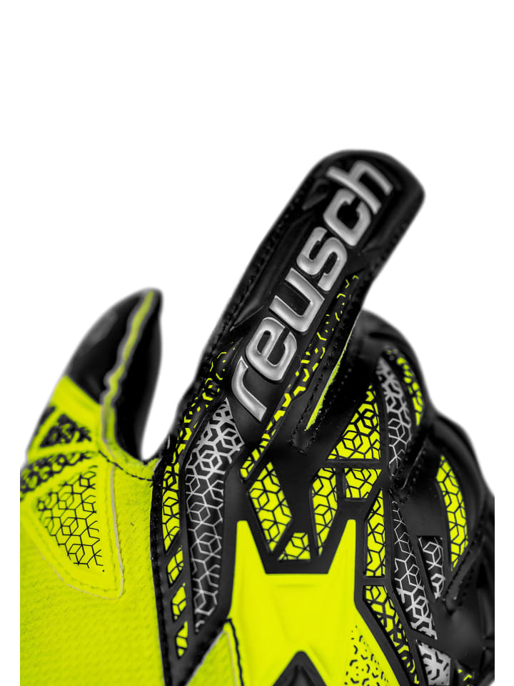 Reusch Torwarthandschuhe Attrakt Silver Junior in 2025 safe yell/silver/black günstig kaufen