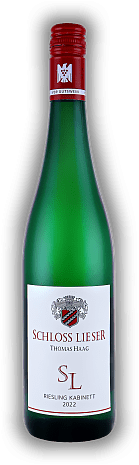Schloss Lieser, SL Riesling Kabinett, VDP. Gutswein, fruchtsüß, 2022, Mosel  Schloss Lieser, SL Riesling Kabinett, VDP. Gutswein, fruchtsüß, 2022, Mosel   Jahrgang 2022 - 0,75	 Liter - Vol 8,0%