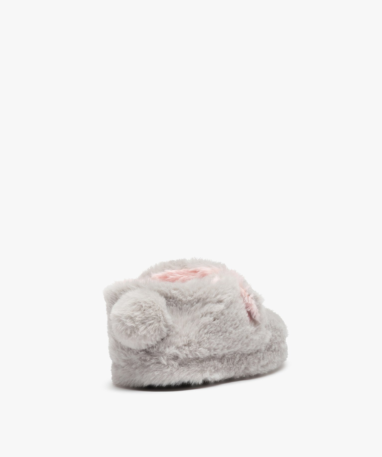 Chaussons fille en textile peluche Panpan - DS gris | GEMO