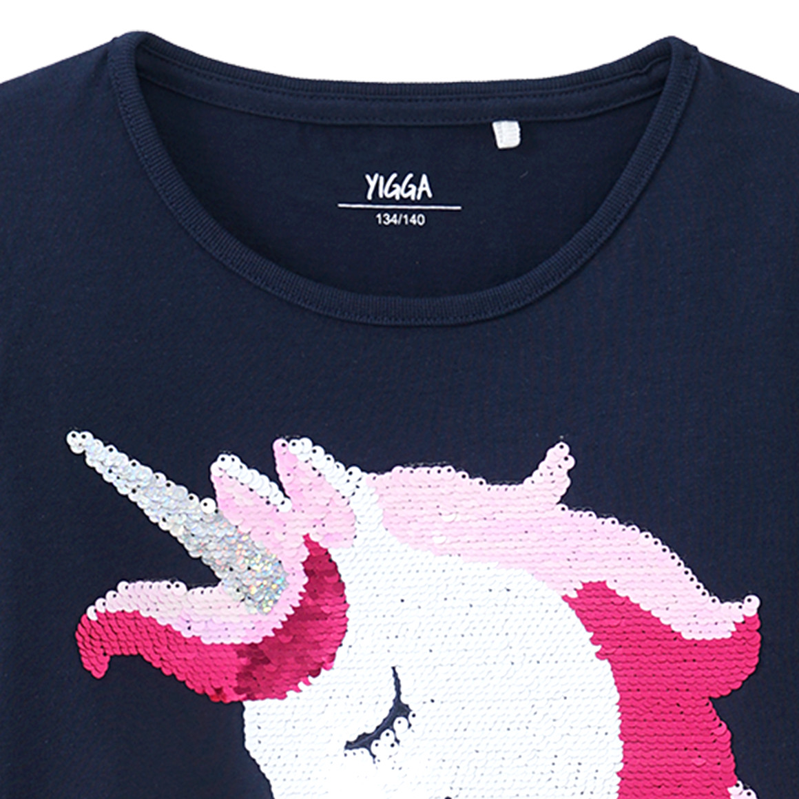 Mädchen Langarmshirt mit Wendepailletten
