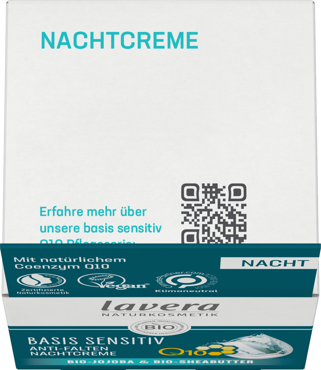 Anti Falten Nachtcreme Q10 Basis Sensitiv, 50 ml