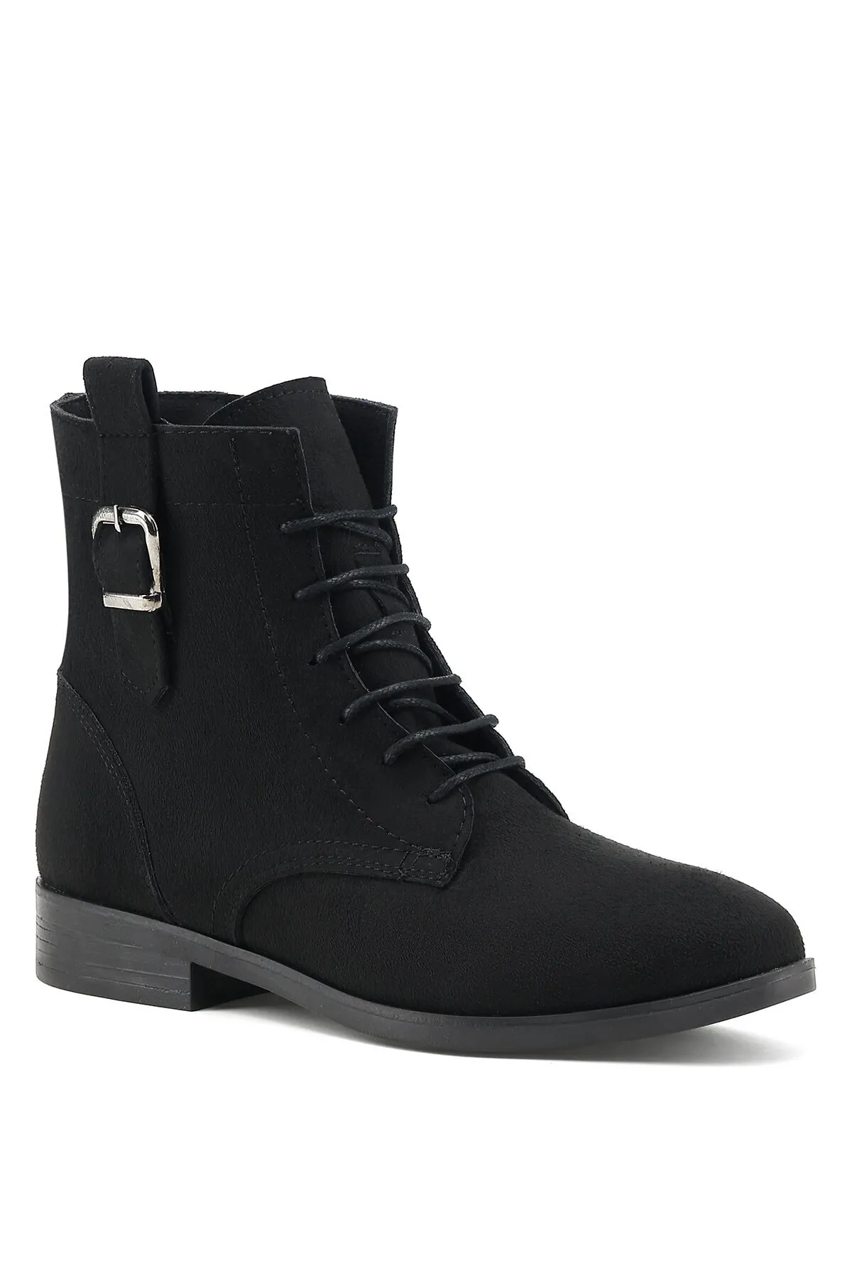 İnci  Stiefelette - Schwarz - Flacher Absatz