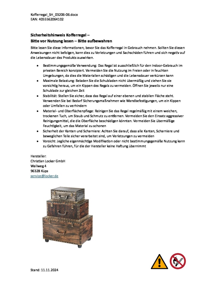 kobolo Kommode VACAYCASE in Braun günstig kaufen onesize