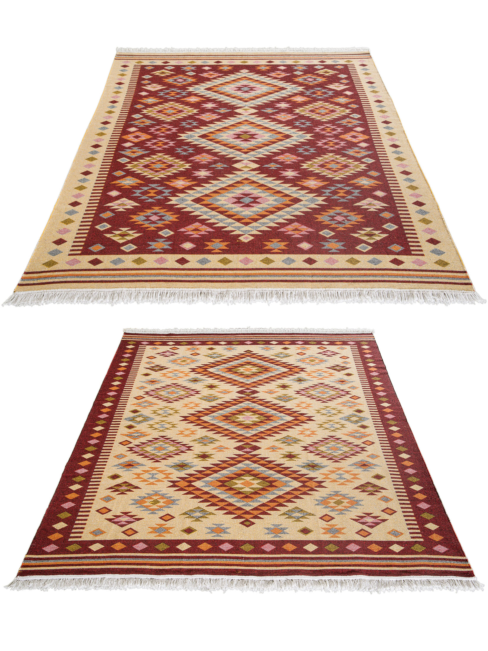 Loreto Orient-Teppich, Dunkelrot
