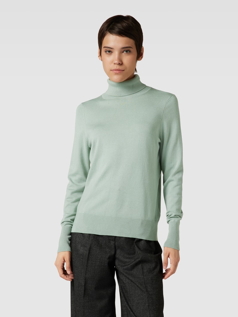 Longsleeve mit Rollkragen in schilf