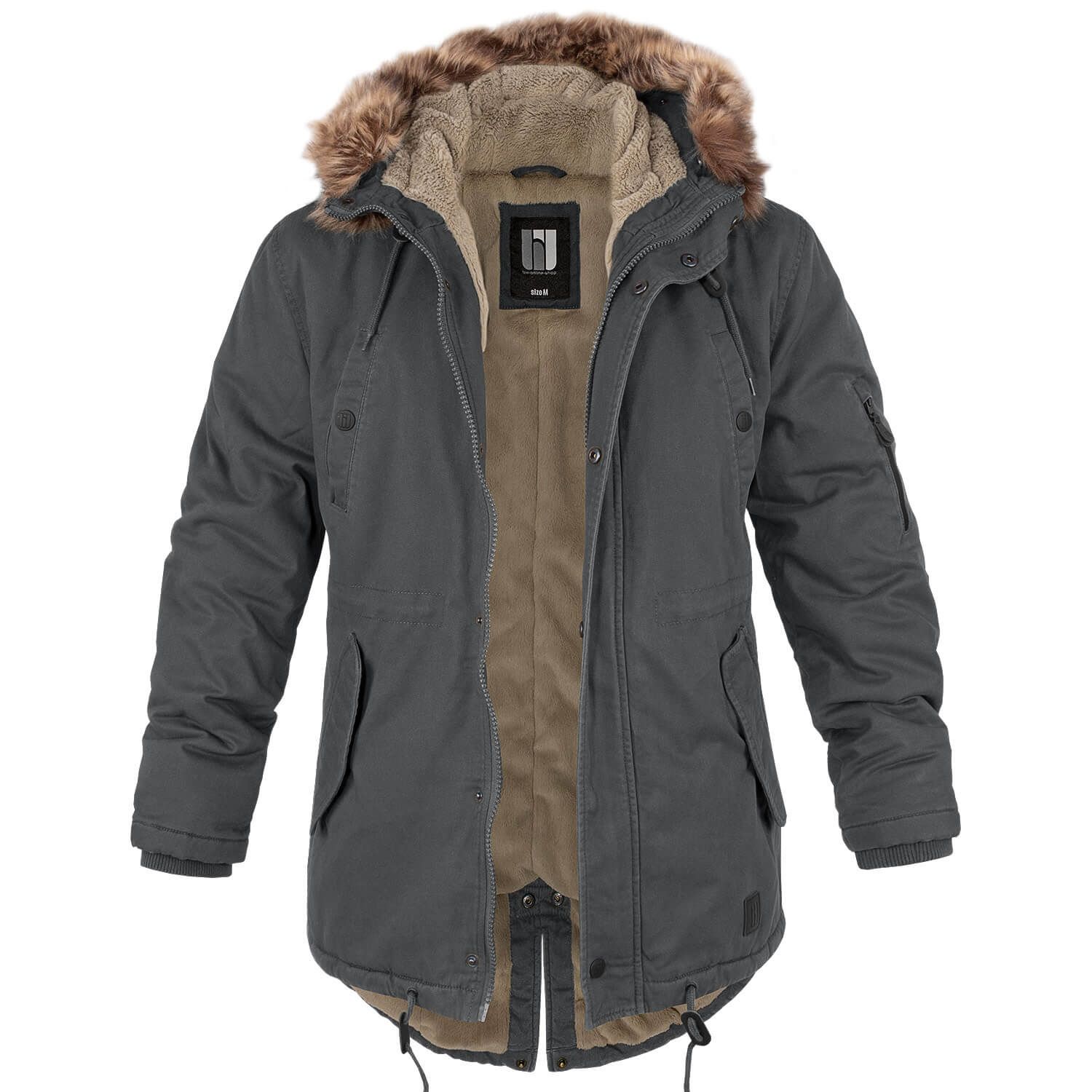 Fishtail Winterparka mit Futter