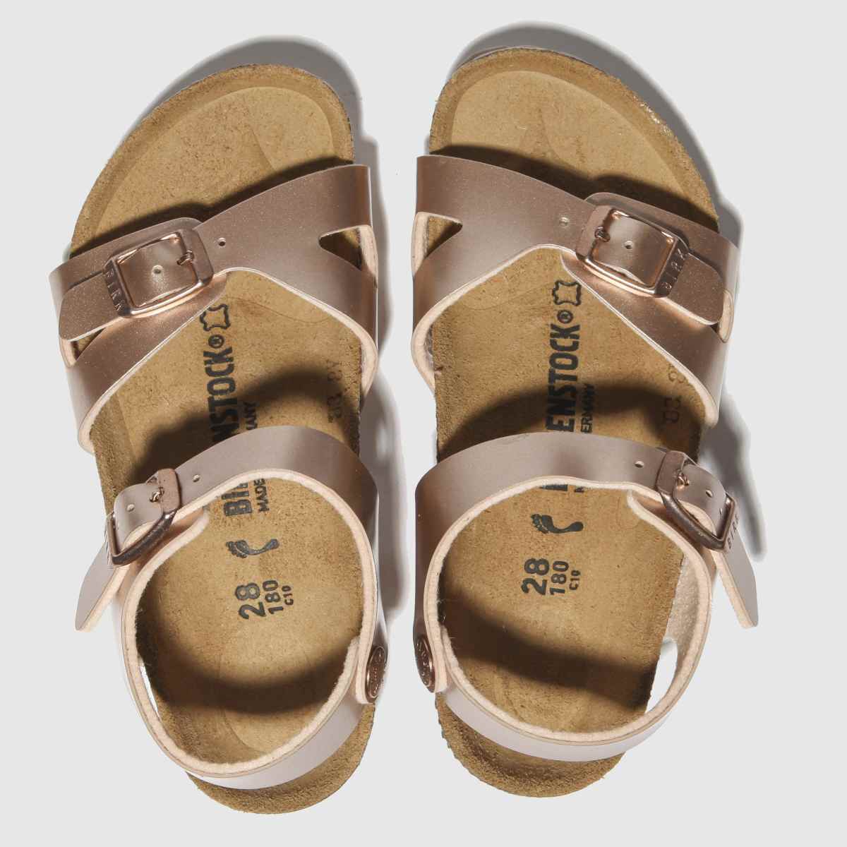 BIRKENSTOCK bronasti sandali Rio za deklice