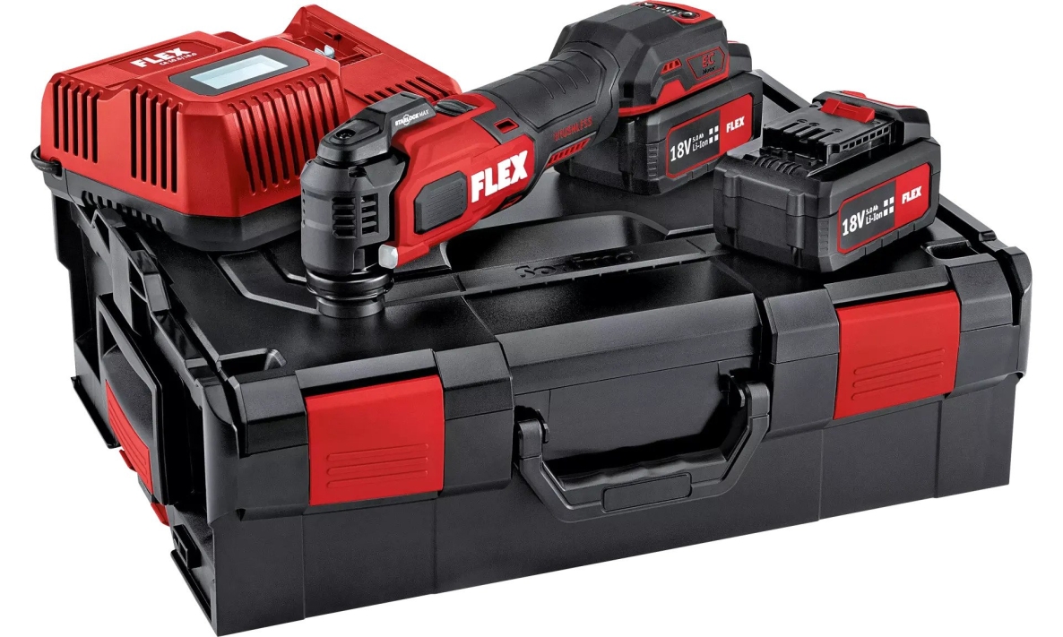 Flex-tools 518417 MT 18.0-EC/5.0 Set akumulatorskih višenamjenskih alata 18V 5.0Ah Li-Ion u L-kutiji