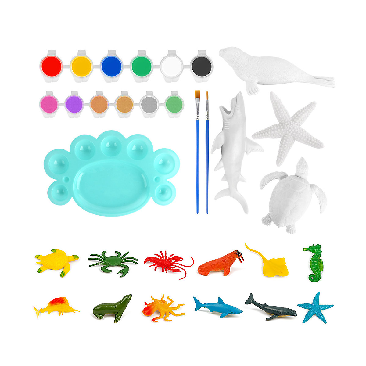 Dinosaurier-Färbeset DIY-Graffiti-gemaltes Spielzeug für Kinder