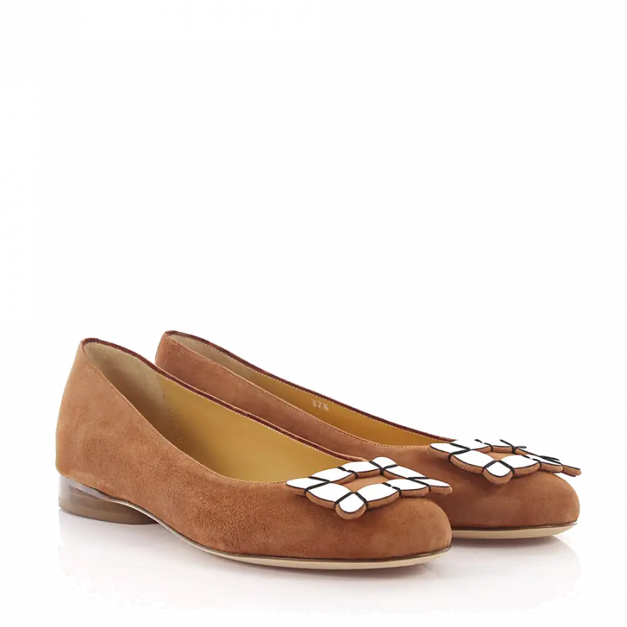 Truman's - Trumans Ballerina 8337 Veloursleder beige - beige
