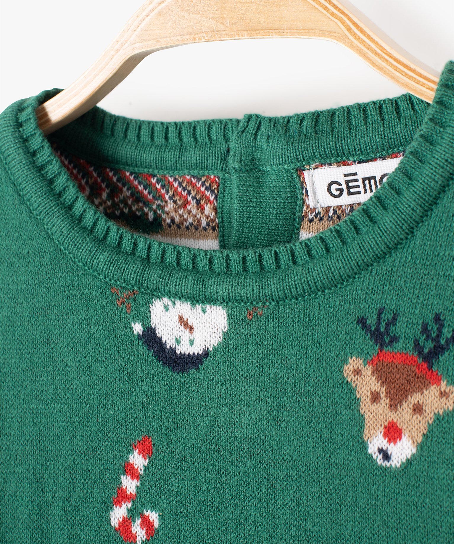 Pull de Nol bébé à motifs vert | GEMO