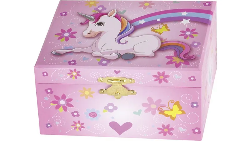 Goki Musikspieldose Einhorn, Melodie: Schwanensee  15543