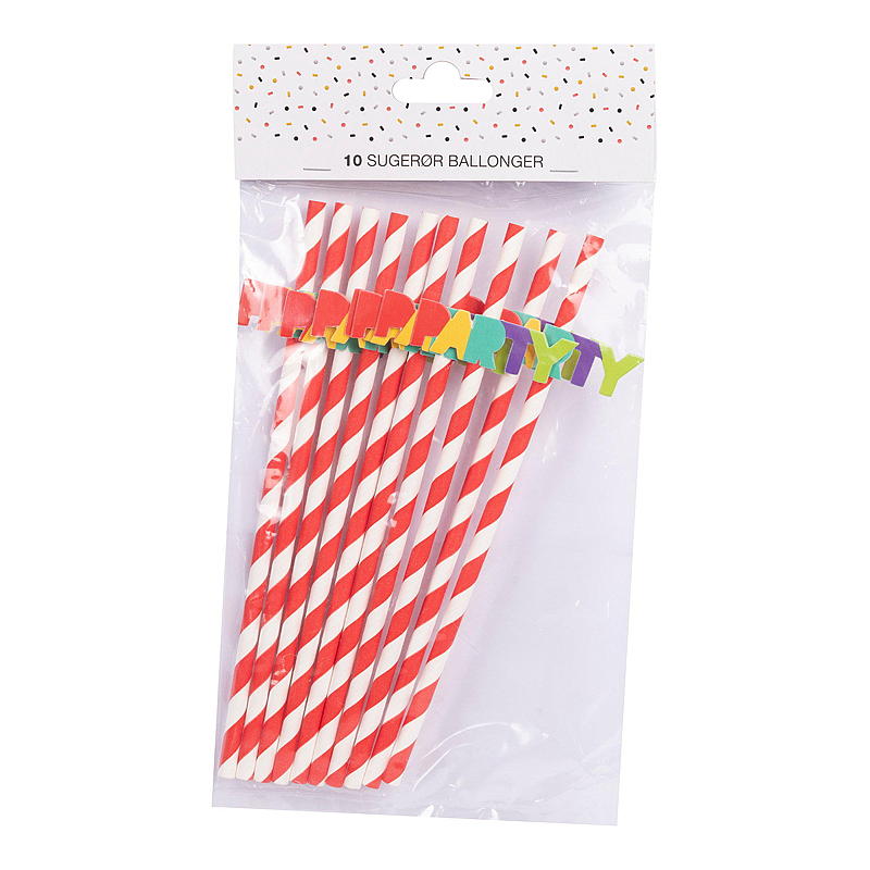 Giform Sugerør 10-pk ballonger