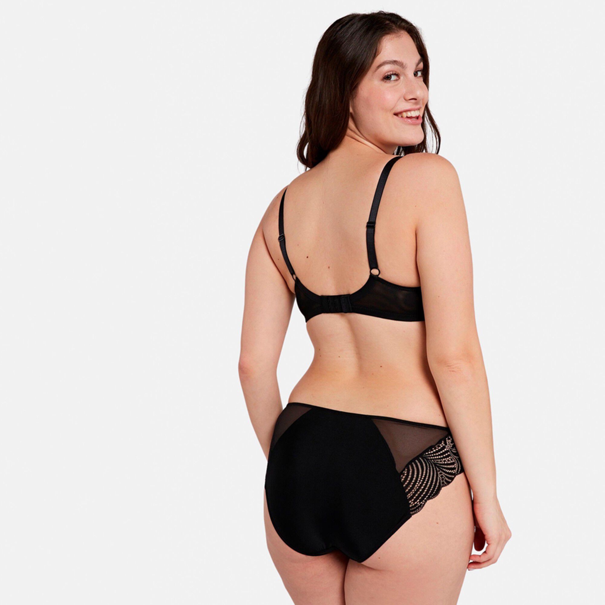 Slip en dentelle et tulle Olivia